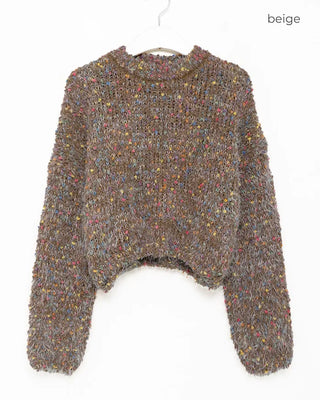 Colorful mixed-color knit