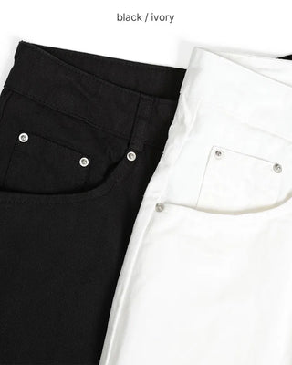 Basic Cotton Wide Pants