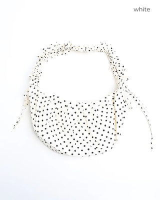 Dot Drawstring Shoulder Bag