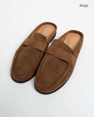 Suede mule sandals