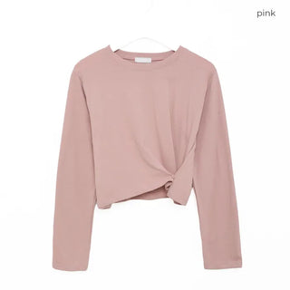 Side Button Long Sleeve T-Shirt