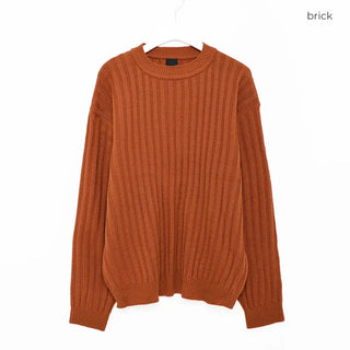(Unisex) Ribbed Round Knit
