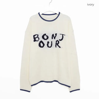 Bonjour Round Bicolor Knit