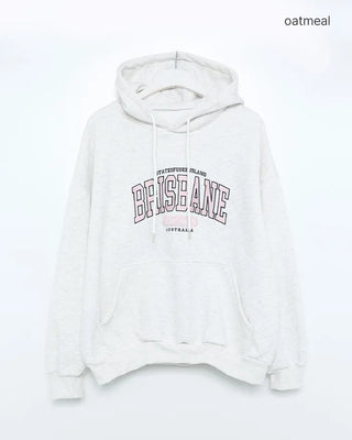 Lettering Oversized Hooded T-Shirt