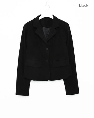 Corduroy short tailored jacket