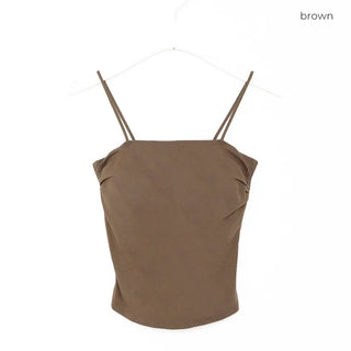 Camisole with shirred cups