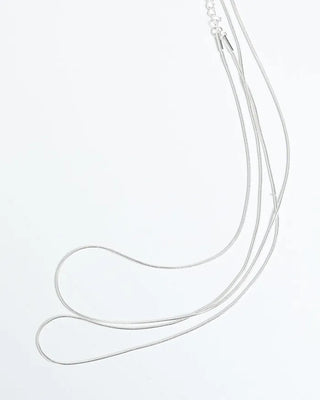 Silver Basic Layered Necklace