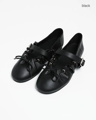 Wave Ribbon Flat Shoes