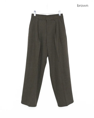 Two-pleat wide slacks
