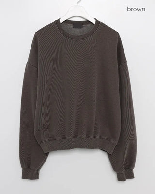 Pigmented Cropped Sweatshirt