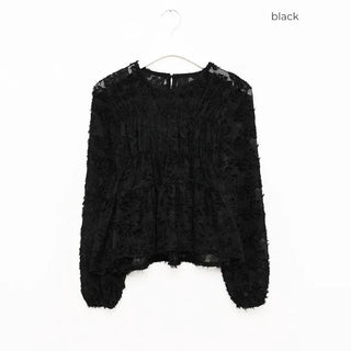 Flower lace blouse