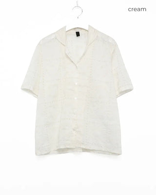 Heart embroidered shirt
