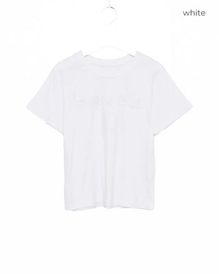 PAUSE Patch Semi-Cropped Half T-Shirt