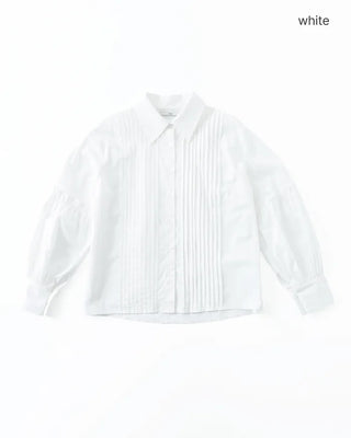 (ORIGINAL) Basic Pintuck Shirring Shirt