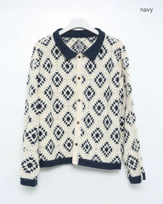 Vintage Jade Pattern Cardigan