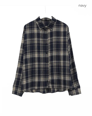 Oversized check shirt