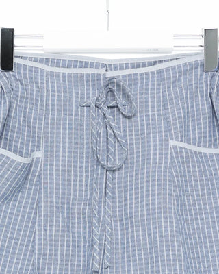 Drawstring Waist Graph Check Wide Pants