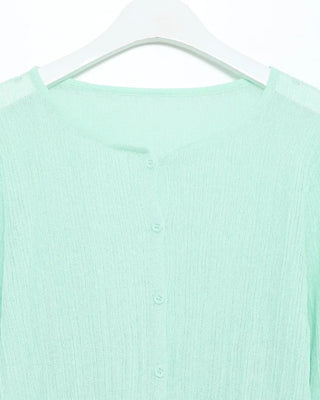 Rayon Mix Rib Summer Cardigan