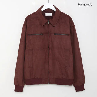 (Unisex) Casual Suede Jacket