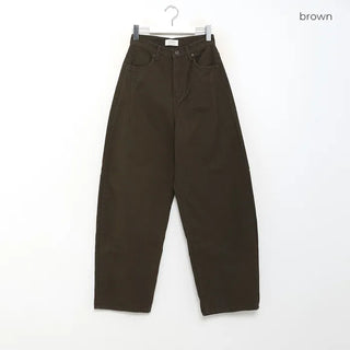 Dart detail balloon denim pants