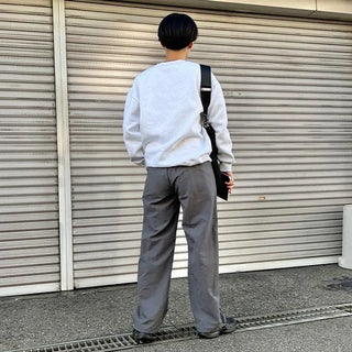 Nylon wide-leg pants