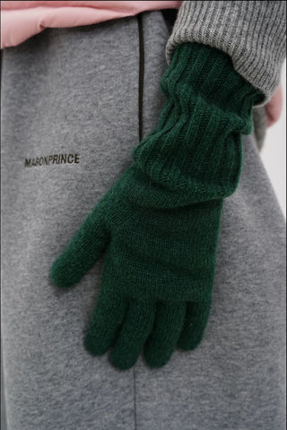 [MASONPRINCE] Wool Touchscreen Long Gloves
