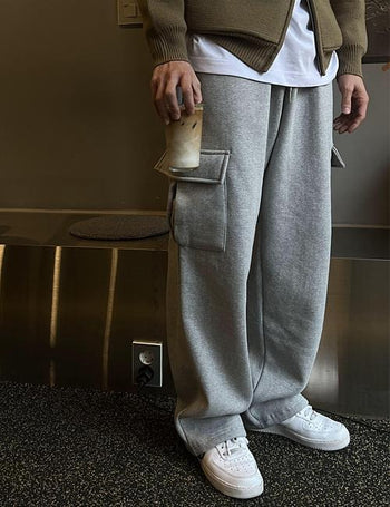 Fleece-lined Cargo Training Pants (4 colors)