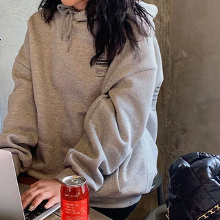 Lettering Hooded T-shirt