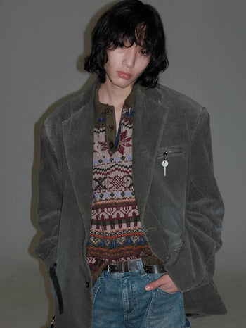 MASONPRINCE Oversized Corduroy Blazer