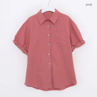 Roll-up half-sleeve shirt