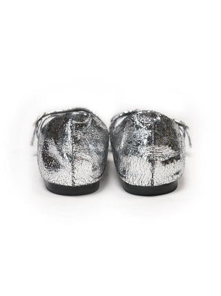 [moromoro2] Leather Bow Ballet Sandals