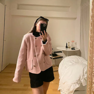 Tweed wool double jacket