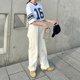Loose cotton pants