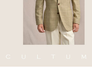 [CULTUM] 1930s Woolen Windowpane Blazer