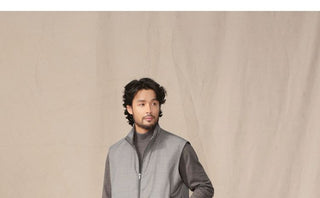 [CULTUM] Wool Lined Stand Collar Vest