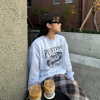 Balloon sleeve sweatshirt