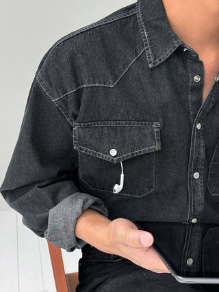 Toffee Western Denim Shirt