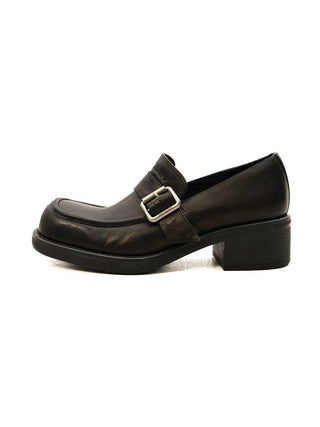[Moromoro2] Distressed Leather Loafers