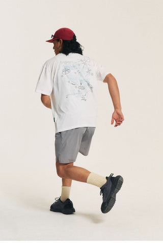 [Monterest] Quick-Dry Reflective Print T-Shirt
