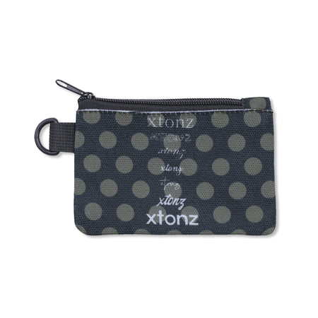 XTA087 Dot Keyring Card Wallet (BLACK/WHITE)