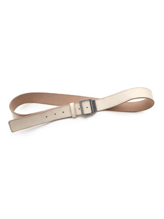 [MASONPRINCE] Needle-Free Metal Buckle Leather Belt