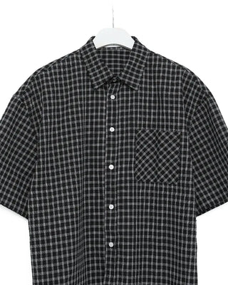 (Unisex) Checkered Short-Sleeve Shirt