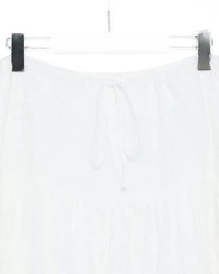 String Gathered Midi Skirt