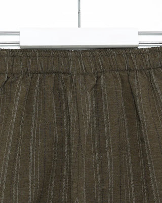 Striped side drawstring shorts
