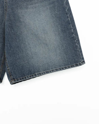 Vintage Wash Bermuda Denim Pants