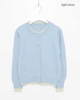 Pointed Layered Cardigan