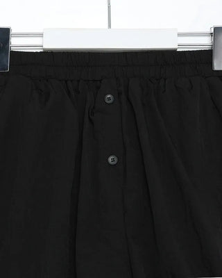 Elastic waist nylon shorts