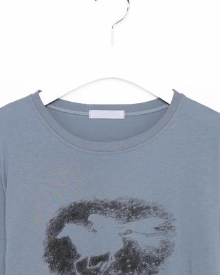 Horse & King Shadow Cropped Half T-Shirt