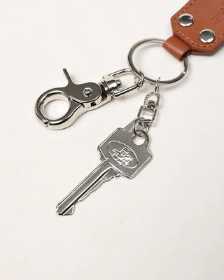 Leather tag key ring