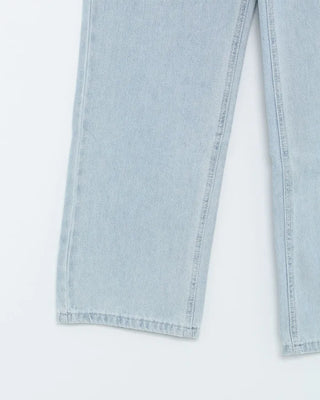 Basic straight denim pants